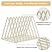 Files Folder Stand Desktop File Organizer, Copper Wire Book Shelf Magazine Rack, 9 Slot File Sorter Eye-catching Decoration for Indoor Office Home, Photography Props, Fashion in INS (Gold)