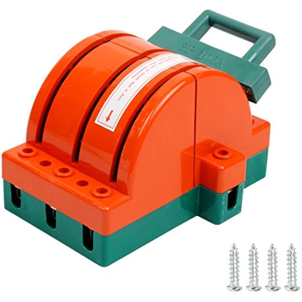 100Amp Disconnect Knife Switch 3 Pole Double Throw Breaker Backup