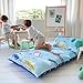 Butterfly Craze Futon Floor Bed Lounger Cover - King Size Cars Blue - Fits 5 King Pillows & Transforms Into Floor Mattress & Sleeping Pad - Machine Washable Polyester Cover