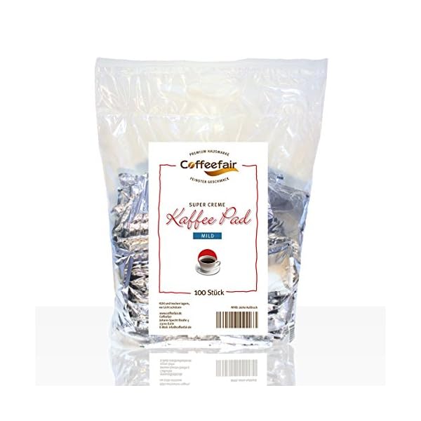 Coffeefair Kaffee-Pads Supercreme Mild 100 Stück | Megabeutel