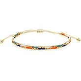 SHINUS BOHO Beads Bracelets For Women Trendy Friendship Jewelry Colorful Milimalist Handmade Woven Chain Holiday Party New