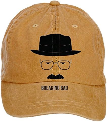 Housety Unisex Breaking Bad Walter White Adjustable Washed Hat Baseball Caps