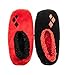 Harley Quinn Soft and Cozy Womens Soft Slipper Socks (S/M, Red/Black)