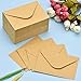 Sumind 120 Pack Mini Kraft Envelopes Gift Card Envelopes Thanksgiving Envelopes Wedding Party Business Card Envelopes Small Parts Classic Flap Envelopes, 4.4 x 3 Inches