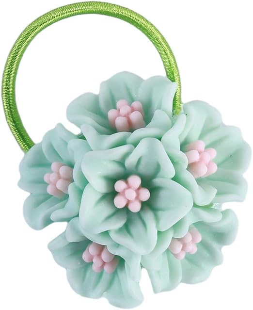 Amazon Com Nikolay Flowers Hair Ties Elastic Charms Rubber Band