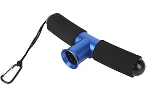 FRDHEE Fighting Waist Belt with Aluminum Rod Holder and Lanyard - T-Bar Butt Cushion for Fishing Rod Rack Support