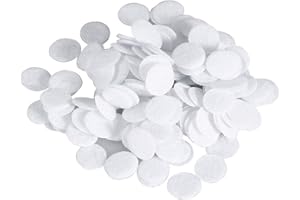 Microdermabrasion Machine Filters, Yofuly 300 Pieces Microdermabrasion Filters, Microdermabrasion Replacement Cotton Filters, Vacuum Sponge Filters, White | 10mm