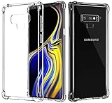 Galaxy Note 9 Case, Comsoon [Crystal Clear] [Shock Absorption] Soft TPU Bumper Thin Protective Case Cover with Raised Bezels & Camera Drop Protection for Samsung Galaxy Note 9 (2018) (Clear)