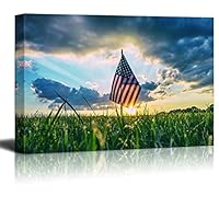 Canvas Wall Art Memorial Day Canvas Prints Home Artwork Decoration for Living Room,Bedroom - 12x18 inches