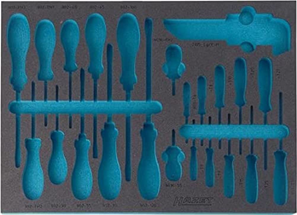 HAZET 163-141L 2-Component Soft Foam Insert - Multi-Colour