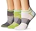 ASICS Women's Quick Lyte Single Tab Running Socks, Pistachio/Chrystal Blue, Medium