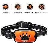 LOVATIC Dog Bark Collar - No Shock Vibration and Sound Humane Training Device for Small Medium Large Dogs - 7 Levels Sensitivity Adjustment - Best No Bark Control Collar