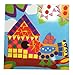 O.L. Toys Mosaics#5 Vehicles / Flower / Butterfly / Building / Crown / Dinosaurs Sticky,Craft for Kids,6 Styles