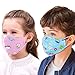 Kids Dust Mask,Aniwon 6 Pcs N95 Mask Kids Mouth Mask PM2.5 Anti Pollution Mask with 12 Pcs Activated Carbon Filter Insert Washable Cute Cotton Face Mask with Adjustable Straps