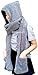 AM Landen Super Cute Gray Extra Thick Cozy Fluffy Winter Warm Hoodie Gloves Pocket Hat Scarf