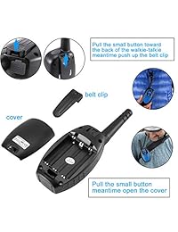 Walkie Talkies - Paquete de 4 radios recargables Walkie Talkie para niños, 2 vías, largo alcance, 2 millas, 22 canales, transceptor de mano con cargador de CC para niños, adultos, crucero, ciclismo, senderismo