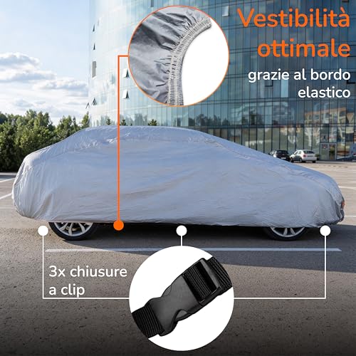 Upgrade4cars Outdoor Car Cover 2026 Version Waterproof | Complete Cover for All Seasons | Universal Car Cover Sedan – XS (375 x 172 x 120 cm)