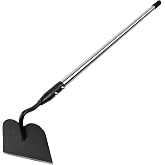 YEELOR Garden Hoe, Heavy-Duty Long Handle Weeding Hoe for Gardening | with a 5 FT handle and a 6.3&Prime; Hoe head, enabling upright operation for weeding, soil loosening, digging and furrowing