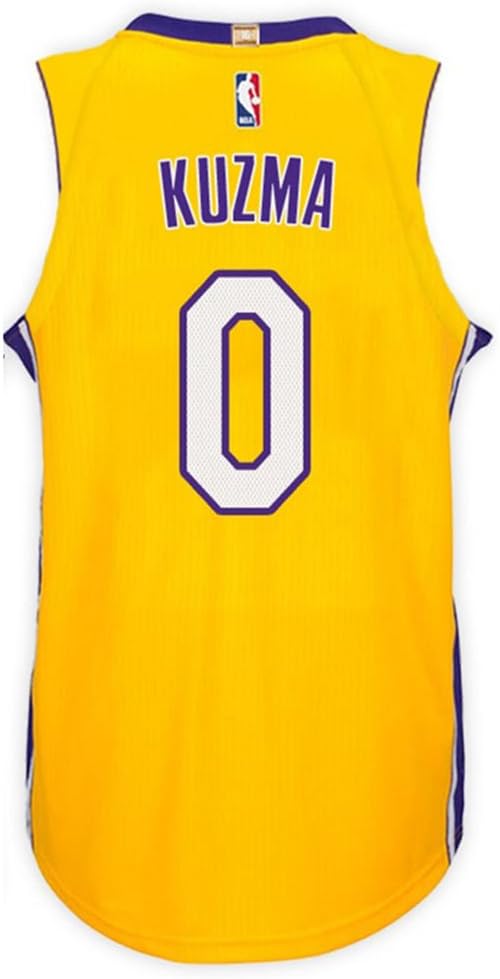 Kuzma Men's Yellow Lakers Swingman Jersey Shirt 17/18