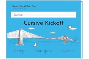 Learning Without Tears Cursive Kickoff Student Workbook, Age 7+, 2nd Grade+, Handwriting Practice, Writing Book, School & Hom
