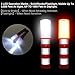 2 Pack LED Emergency Roadside Flares, BonyTek Roadside Auto Emergency Safety Strobe Warning Light Beacon Flare with Solid/Strobe/Flashlight Modes, Magnetic Base, Upright Stand, Gift Box - Red