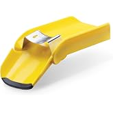 Dreamfarm Corpeel No-Mess Corn Cob Peeler | Fold-out chute guides kernels into neat pile, curved Japanese stainless steel blade removes fresh or cooked corn from the cob