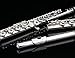 Glory HAND-ENGRAVED SILVER PLATED HIGH GRADE FLUTE 17 Hole OPEN/CLOSED C Flute With Case, Tuning Rod and Cloth,Joint Grease and Gloves,HIGH GRADE HAND ENGRAVED