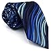 S&W SHLAX&WING Ties for Men Necktie Blue Extra Long Size 63