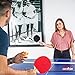 Ping Pong Paddles and Balls Set by IntegraFun- 4 Player Table Tennis Set, Balls & Carry Bag - Portable Ping Pong Table Set - Training/Casual Play - Improved Speed Spin & Control -Hours of Family Fun.