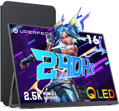 UPERFECT 2.5k QLED Portable Monitor 16" QHD