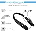 Bluetooth Headset, Bluetooth Headphones SX991-LBell Wireless Neckband Design with Foldable Retractable Headset for Samsung Galaxy S9 Note 8 and Other Bluetooth Enabled Devices
