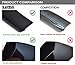 21 inches Silicone Stove Counter Gap Cover (Set of 2) by Kettio, Seals Out Spills Between Counters, Appliances, Dryers, Stoves, Washing Machines and More - Matte Black