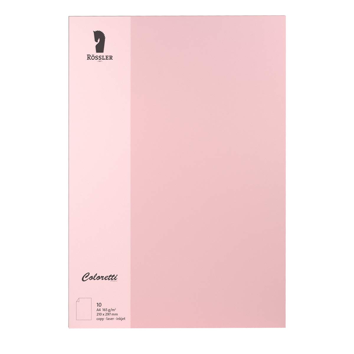 Rössler Coloretti Writing Paper DIN A4 80 g/m² 10 Sheets 165g/m² Pink