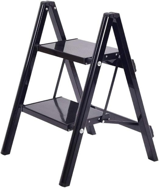 Estante de dos pasos Fácil de almacenar Escalera plegable portátil de