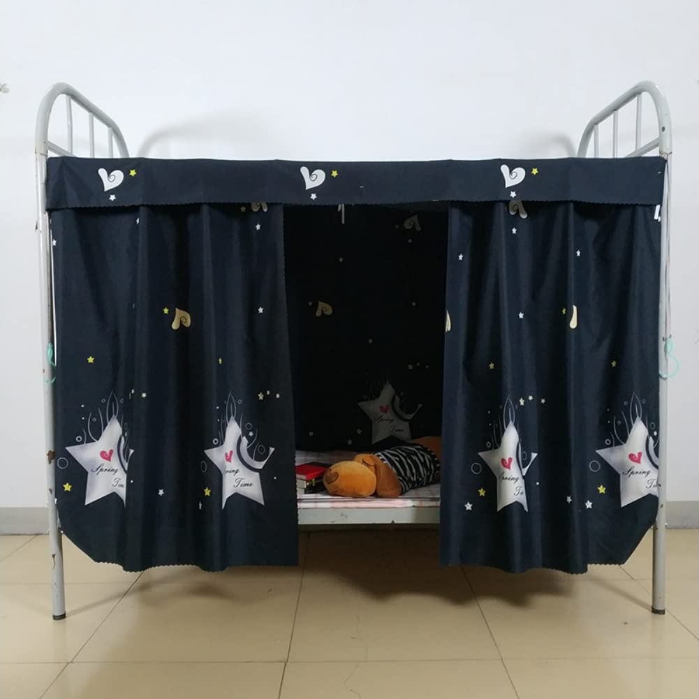 Dormitory Bunk Bed Curtains - Dustproof Ventilation Blackout Cloth Mosquito Nets Shading Nets - Single Bed Tent Curtain Bed Canopy - College Students Dorm Sleep Privacy - Blackout Curtains