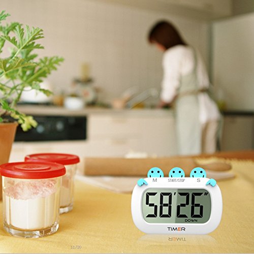 image for HKhuixin Digital Kitchen Timer Fashion Design Clock Cooking Timer with