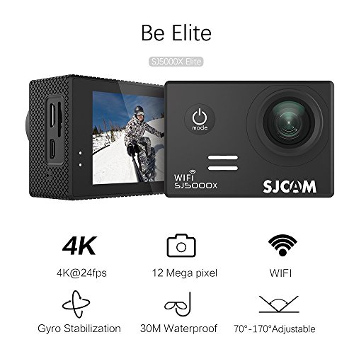 SJCAM-SJ5000X-Elite-WiFi-4K-24fps-2K30fps-Gyro-Sports-DV-20-LCD-NTK96660-Diving-30m-Waterproof-Action-Camera-Black