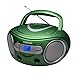 Toshiba TY-CRS9(G) Portable CD Boombox with Am/FM Stereo and Aux Input Metallic Greenthumb 1