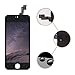 EXW LCD Touch Screen Digitizer Replacement Full Assembly for iPhone 5S with Free Tools Kit (for iPhone 5S Black)