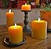 Bluecorn Beeswax 100% Pure Beeswax Pillar Candles | Natural Beeswax Candles, Unscented Yellow Candles | Soy, Paraffin, & Fragrance Free | 3x6, 90 Hour Burn Time | Handmade in Colorado