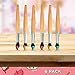 Fun Express 6 Count Paint Brush Pens | Art Decor, Cute School Supplies, Party Favor, Classroom Prize, Little Artist