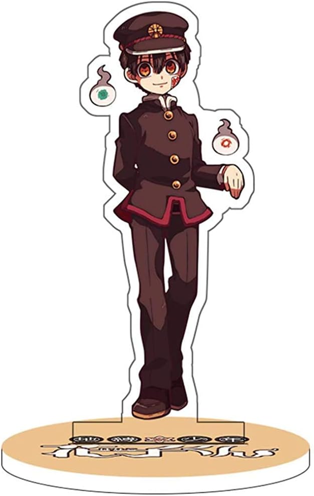 Zhenzhiao Anime Toilet-Bound Hanako-kun Standing Figure, Anime Acrylic Desk Stand Miniature Action Figure for Home Office Decoation