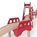 Hape Wooden Railway Extended Double Suspension Bridge Train Set