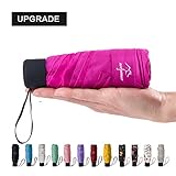 NOOFORMER Mini Travel Sun&rain Umbrella - Light Compact Parasol with 95% UV Protection for Men Women Multiple Colors