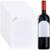 PH PandaHall 80pcs Arched Wine Bottle Labels Stickers Printable Glass Bottle Label for Lazer Printer Waterproof Label Blank Wine Labels for Chateau Home Wine Collection 4.7x3.5 Inch