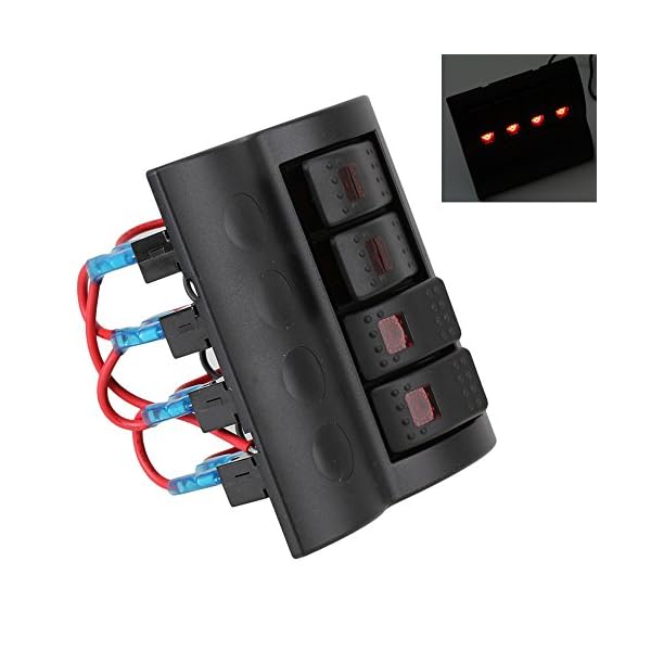 BQLZR-Black-4-Gang-DC-12V-Marine-Boat-Caravan-LED-Rocker-Switch-Panel-Breakers-with-Overload-Protection