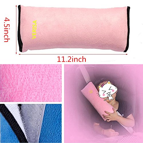 Auto Seat Belt Pillow Car Safety Belt Protect, Shoulder Pad, Adjust Vehicle Seat Belt Cushion For Kids, Pink