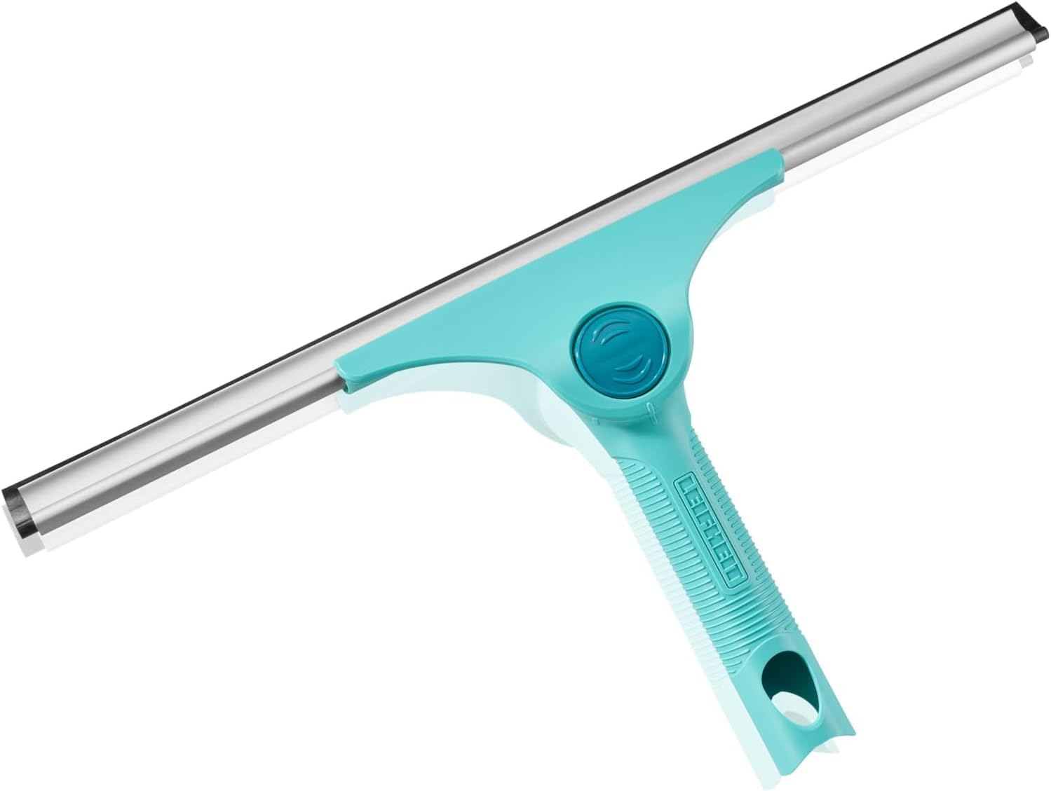 Leifheit 2-in-1 XL Pro Reach Window Wiper, shower wiper, wiping width 40 cm, with adjustable cleaning angle, wiper for shower, window and mirror, for large surfaces, compatible with click system