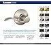 Schlage F170 ACC 619 LH Left Handed Accent Door Lever, One Sided Non-Turning Dummy Door Handle, Satin Nickel