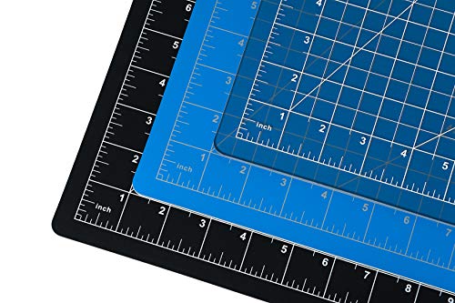 Dahle Vantage 10670 Self-Healing Cutting Mat, 9"x12", 1/2" Grid, 5 Layers for Max Healing, Perfect for Crafts & Sewing, Black